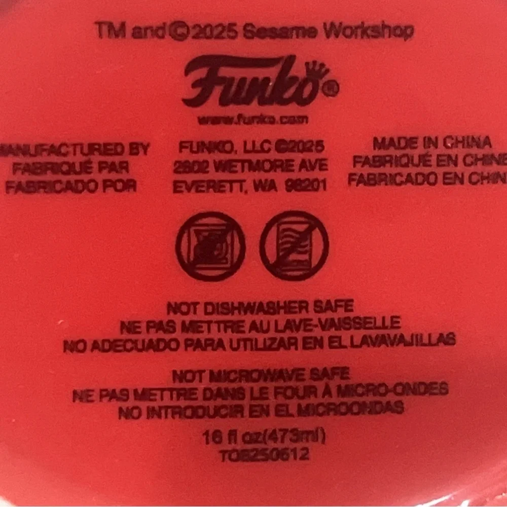 Funko POP! Mug , SESAME STREET Elmo Ceramic Mug  , 16 oz NWOT